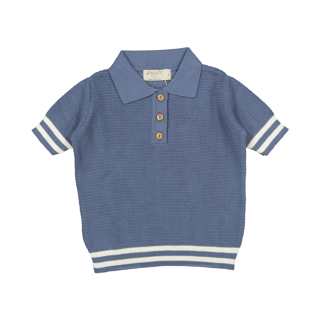 Birinit Navy And White Polo Shirt
