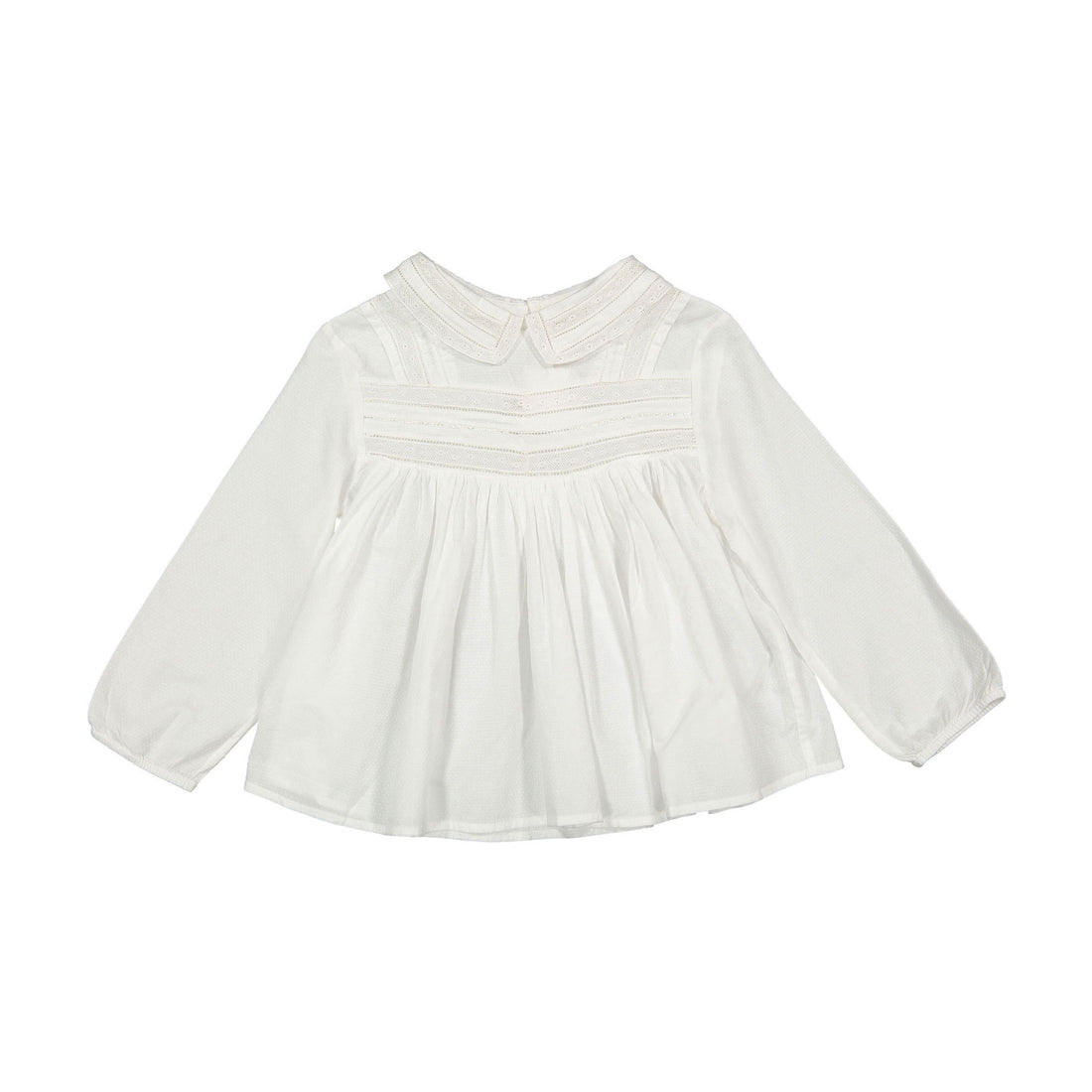 Bonpoint Off White Tate Classic Blouse