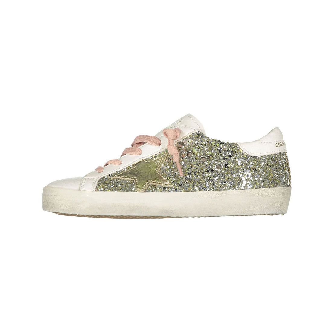 Bonpoint Silver Glitter Super Star Sneakers