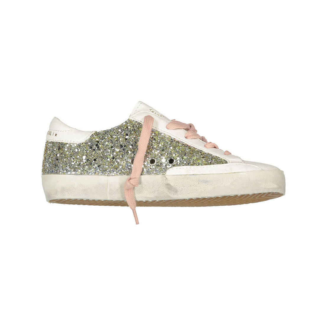 Bonpoint Silver Glitter Super Star Sneakers
