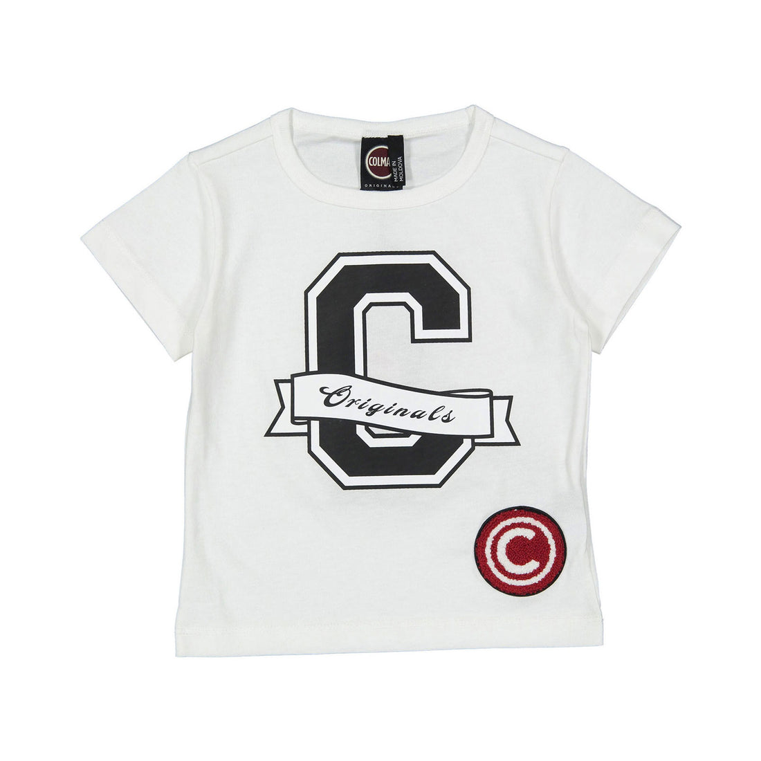 Colmar White Varsity Logo Tee