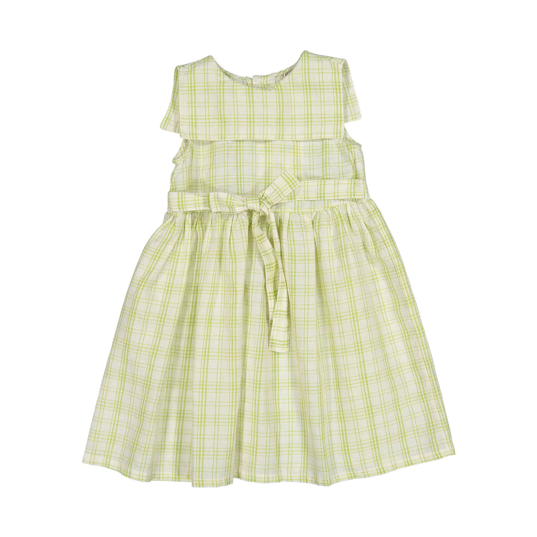 Fin and Vince Sailor Dress Grass Checker
