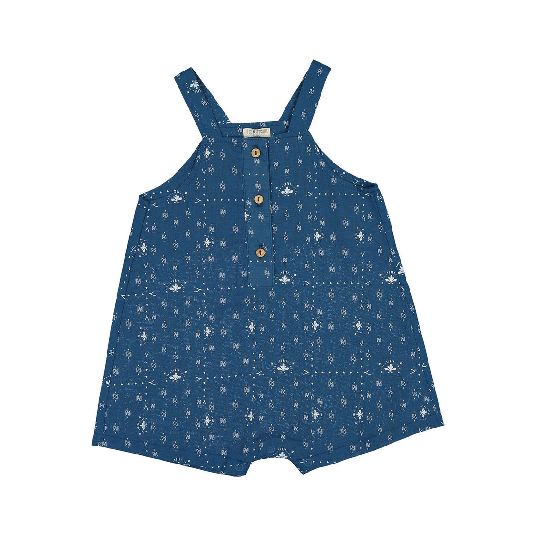 Fin and Vince Button Overall Paisley Trail