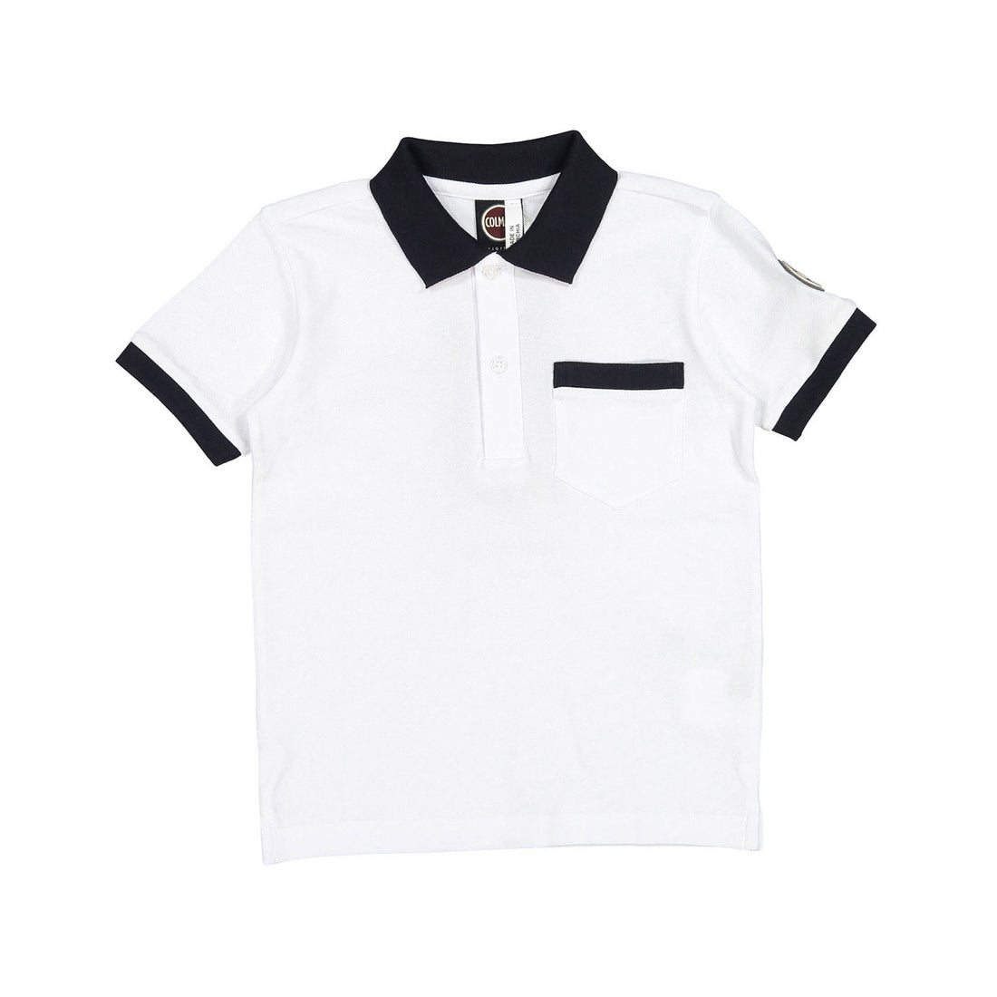 Colmar White Short Sleeve Color Detail Polo