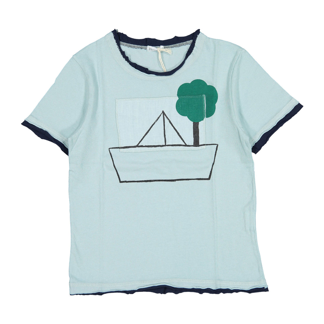 Picnik Blue Sailboat Tee