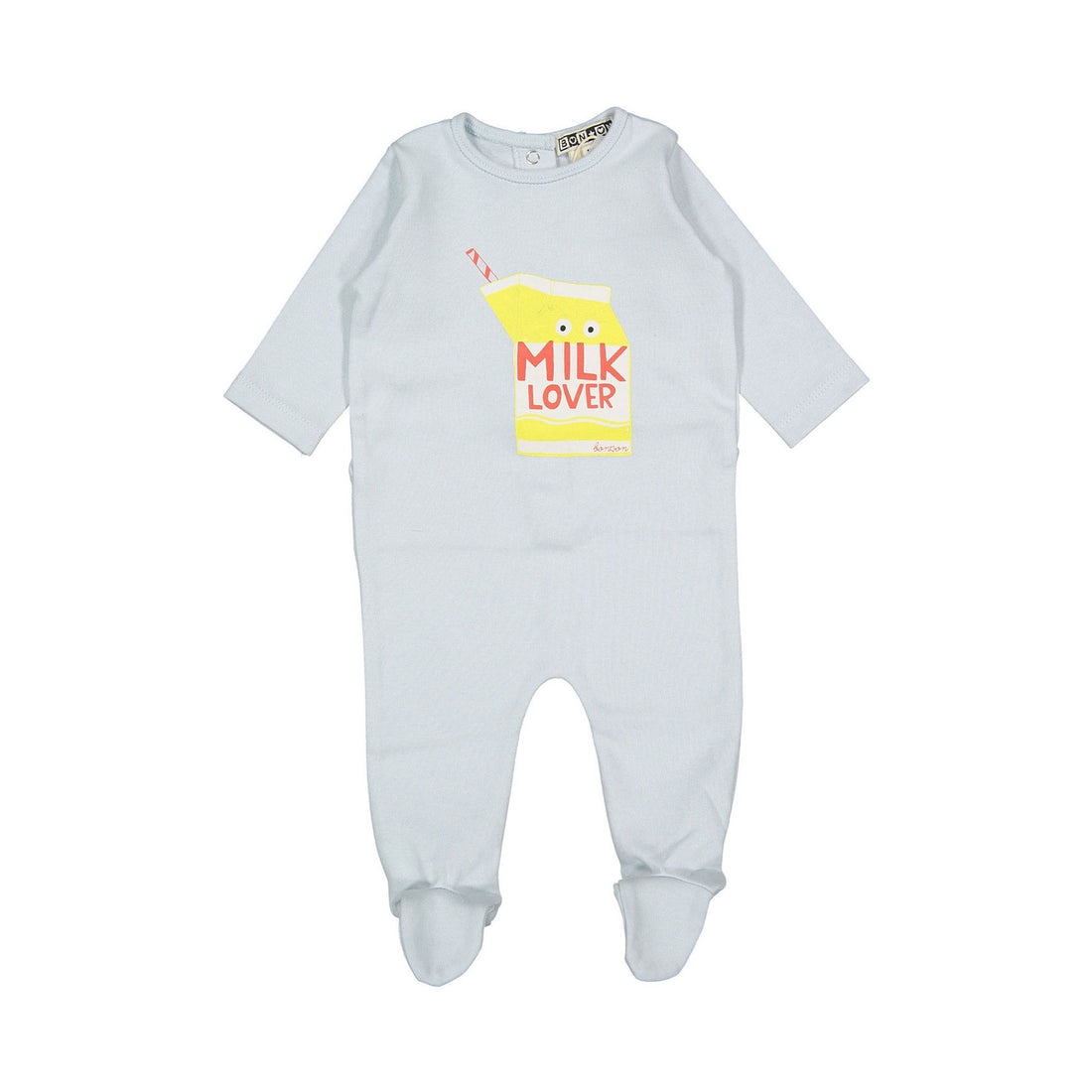 Bonton Illusion Blue Milk Footie