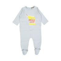 Bonton Illusion Blue Milk Footie