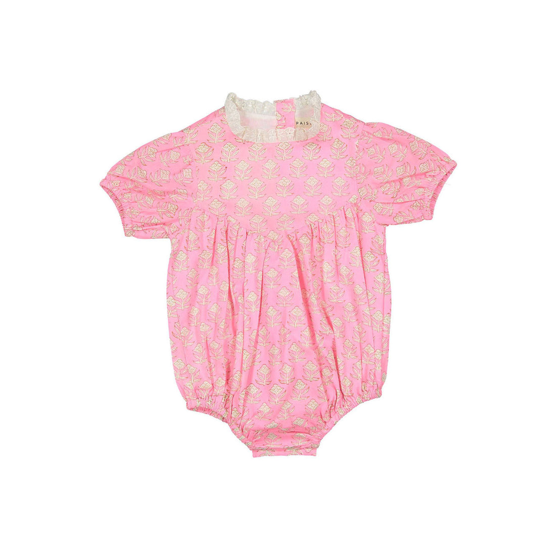 Paisley Magic Flamingo Pink Goldie Romper