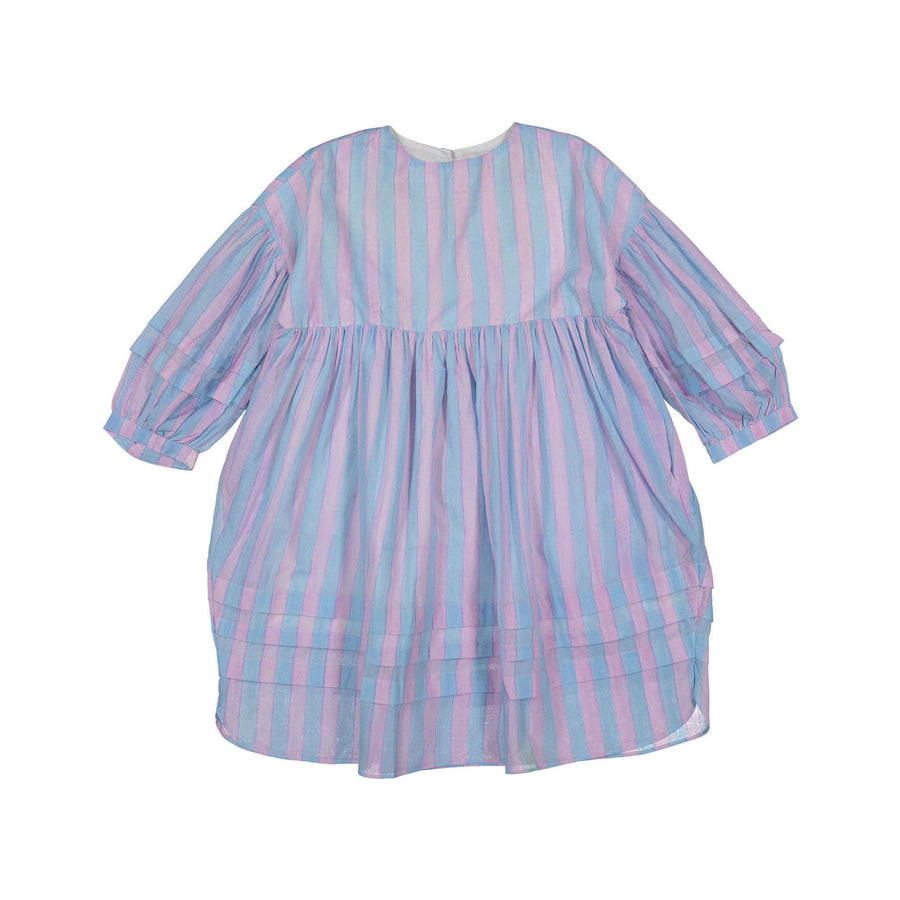 Little Paisley People Lilac Candy Stripe Sage Dress