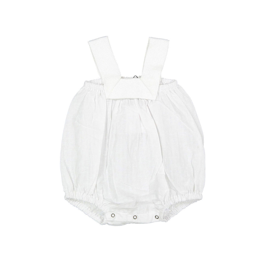 Pequeno Tocon White Bubble Romper