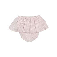 Pequeno Tocon Pink Vichy Ruffle Bloomer