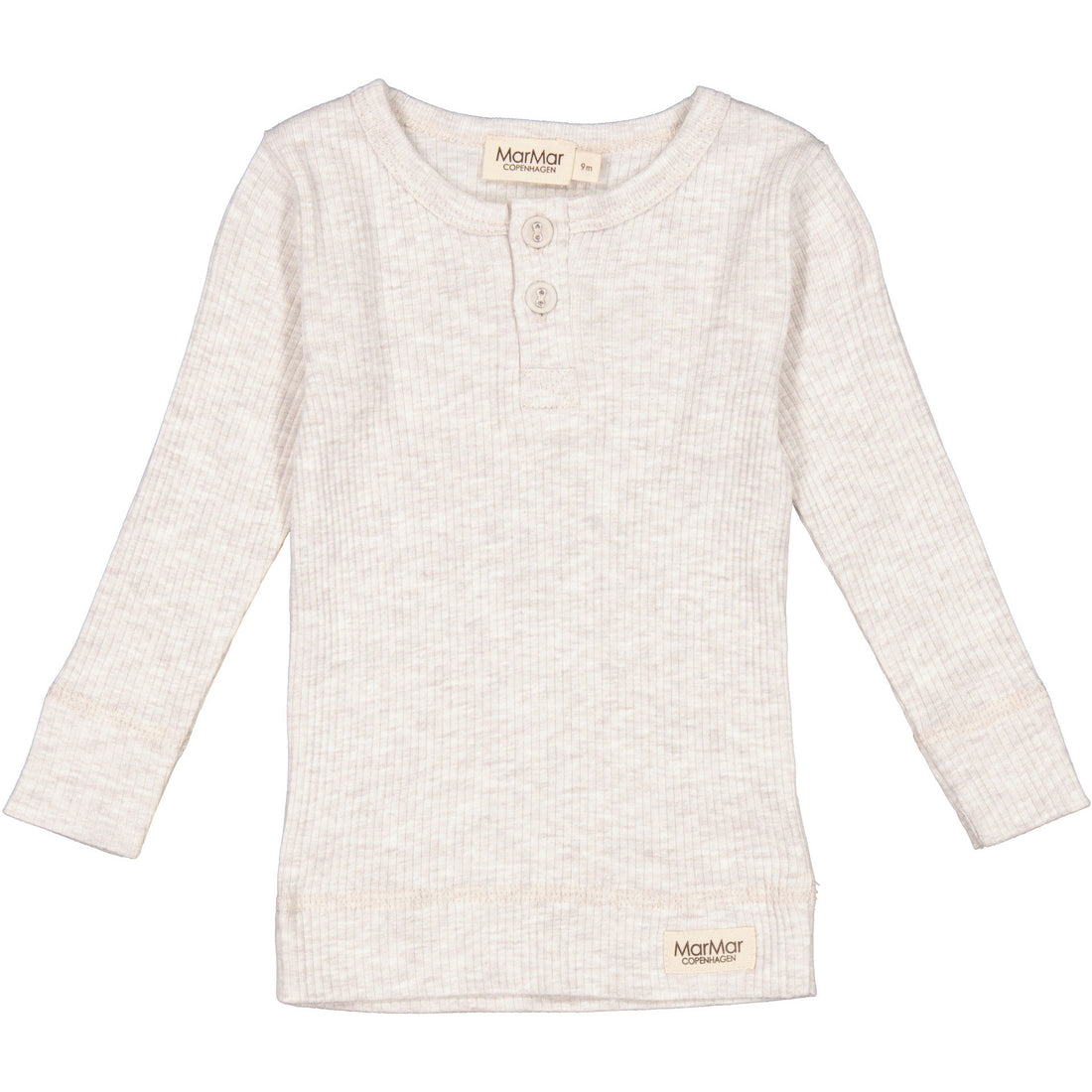MarMar Copenhagen Beige Melange Henley Tee