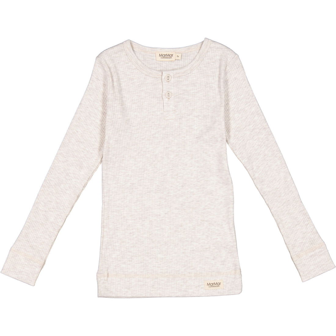 MarMar Copenhagen Beige Melange Henley Tee