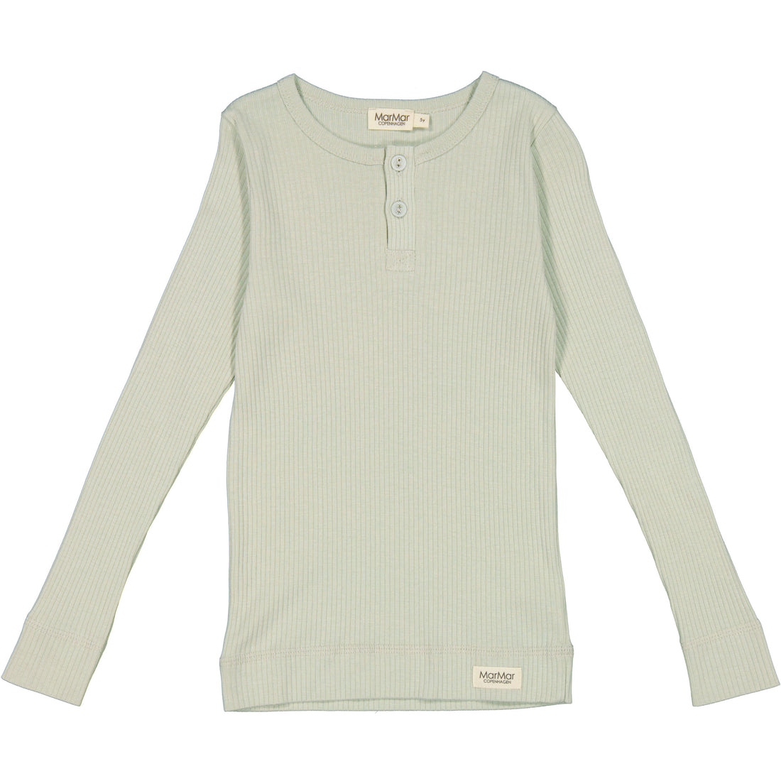 MarMar Copenhagen White Sage Long Sleeve Henley