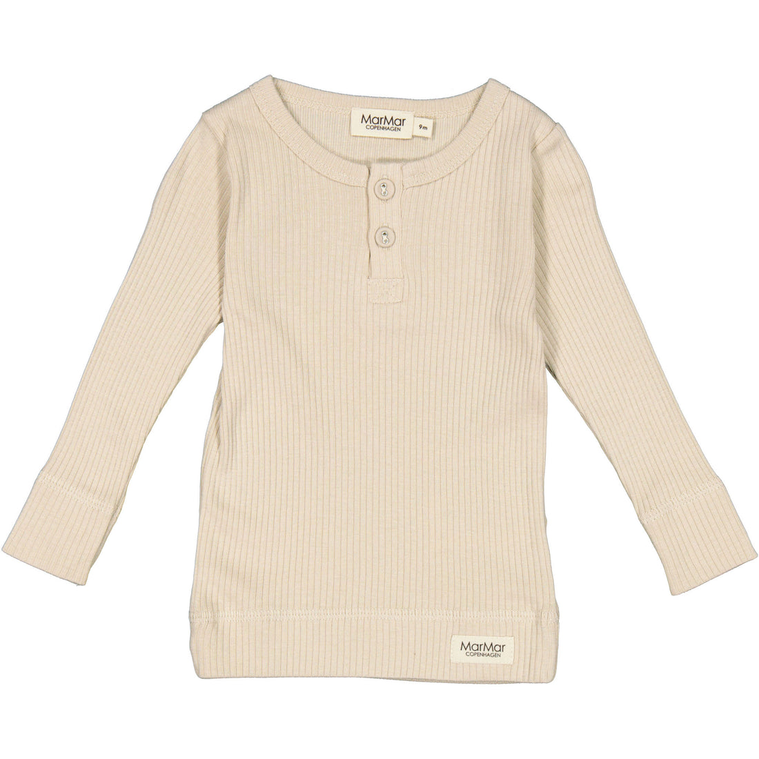 MarMar Copenhagen Grey Sand Long Sleeve Henley