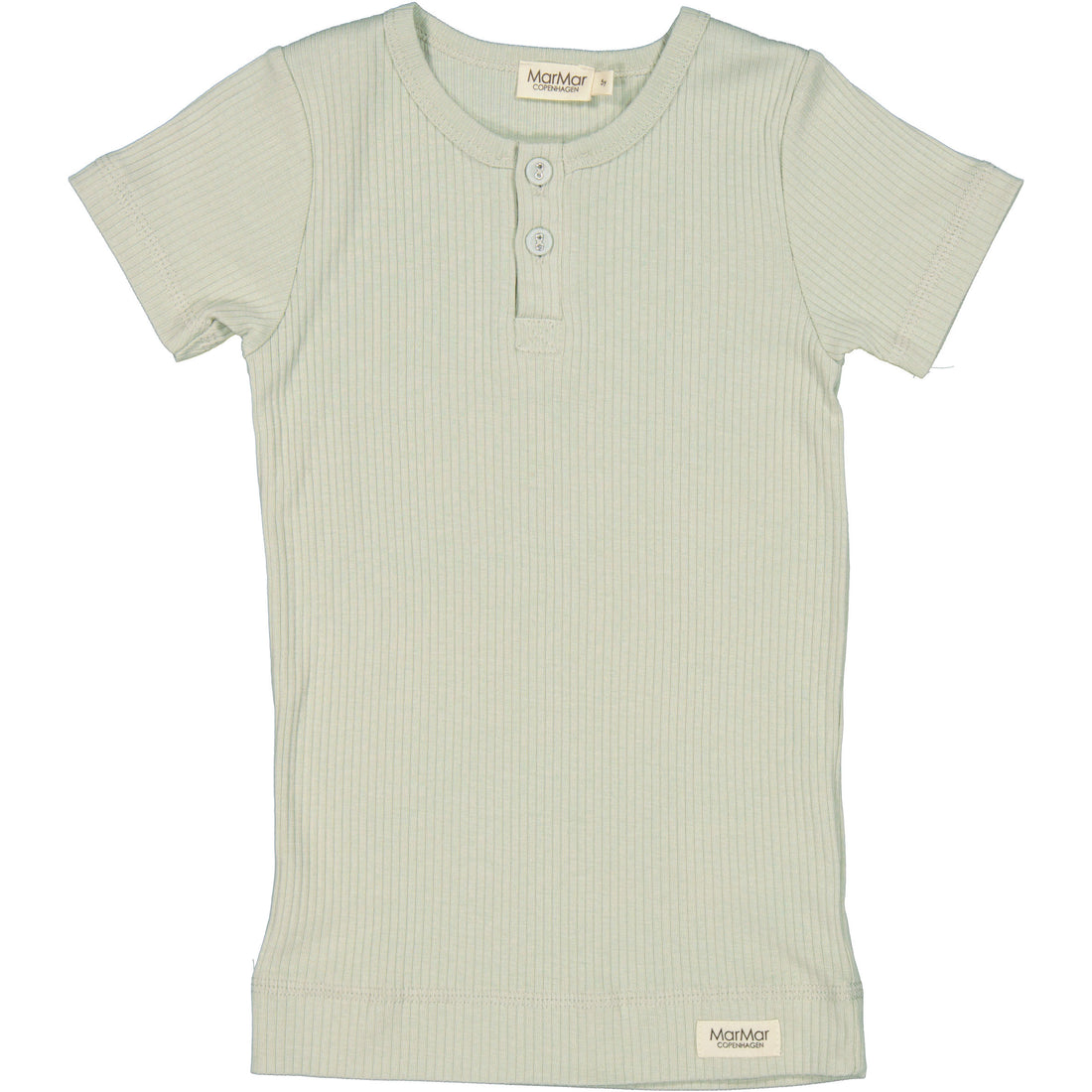 MarMar Copenhagen White Sage Short Sleeve Henley