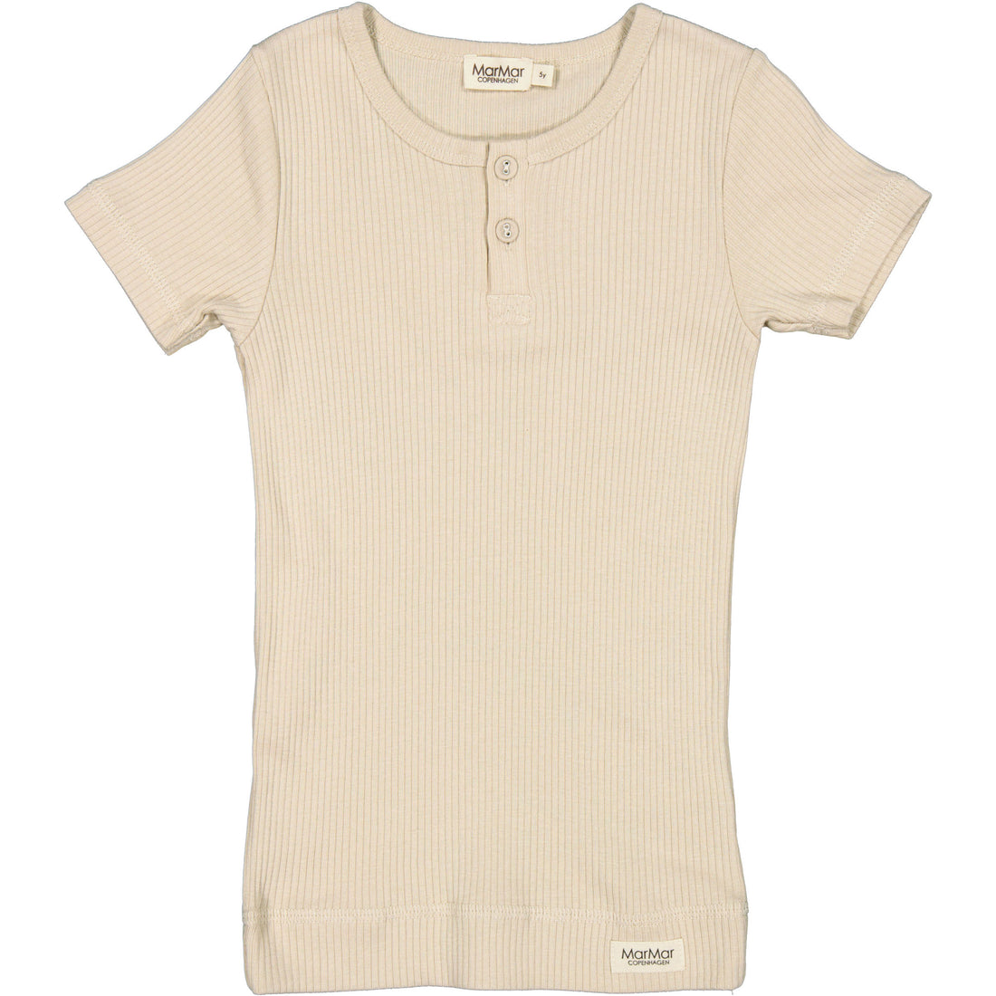 MarMar Copenhagen Grey Sand Short Sleeve Henley