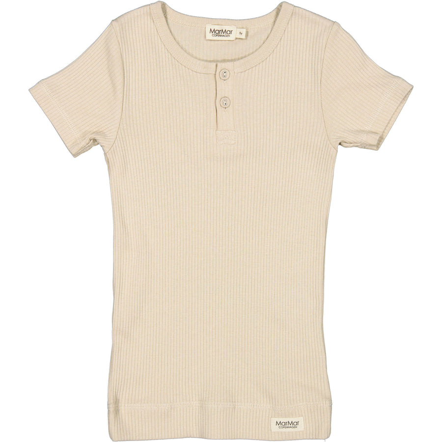 MarMar Copenhagen Grey Sand Short Sleeve Henley