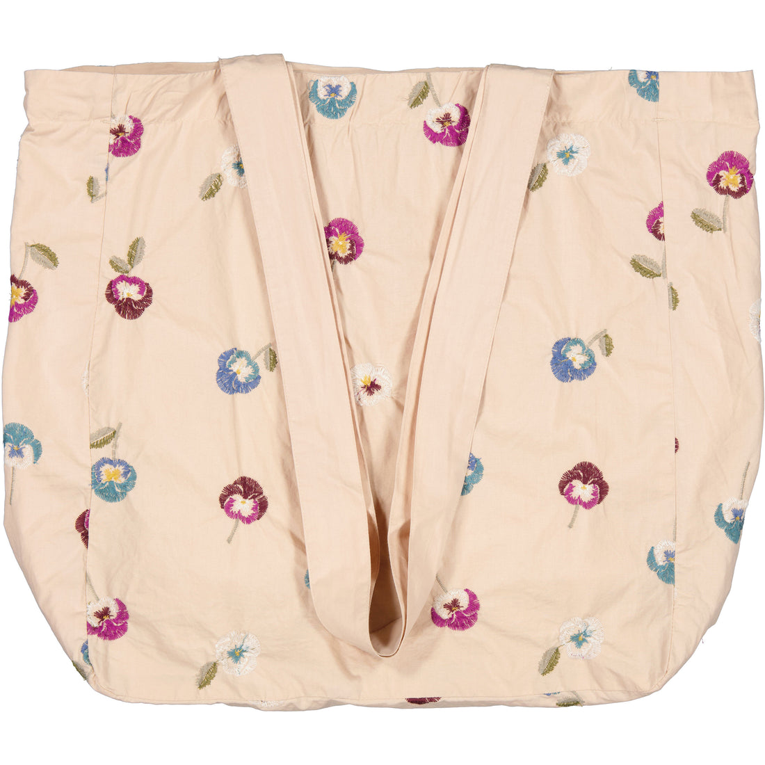MarMar Copenhagen Pansy Embroidery Shopper Bag