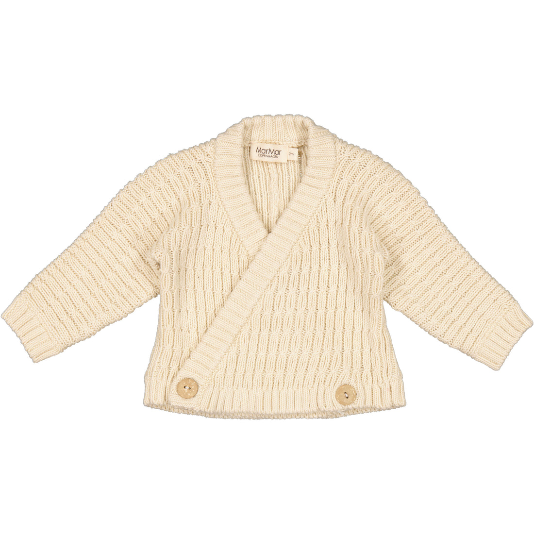 MarMar Copenhagen Off White Tomo Wrap Cardigan