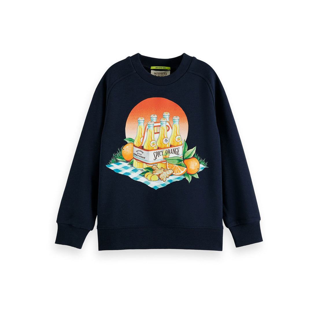 Scotch Shrunk Night Crewneck Picnik Artwork Sweatshirt
