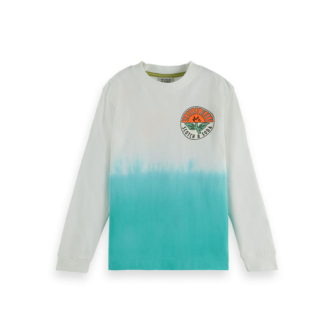 Scotch Shrunk Off White Long Sleeve Tee With Artwork