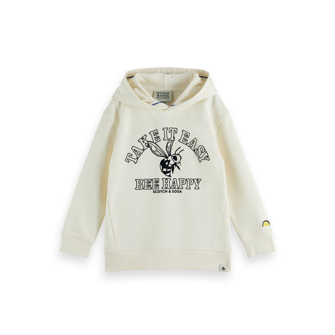 Scotch Shrunk Ecru  Hoodie With Artwork