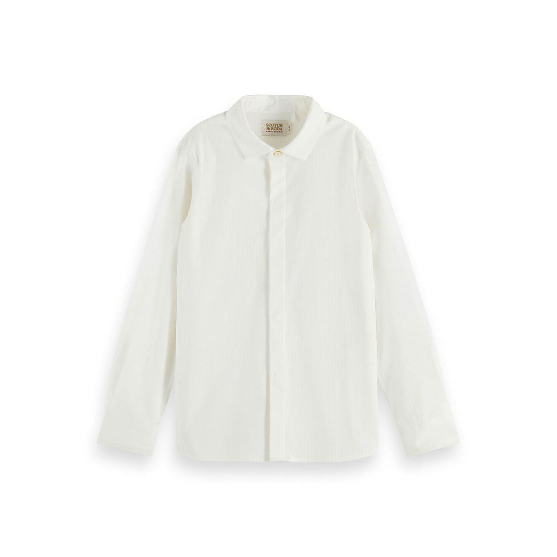 Scotch Shrunk White Slim Fit Dressed Shirt