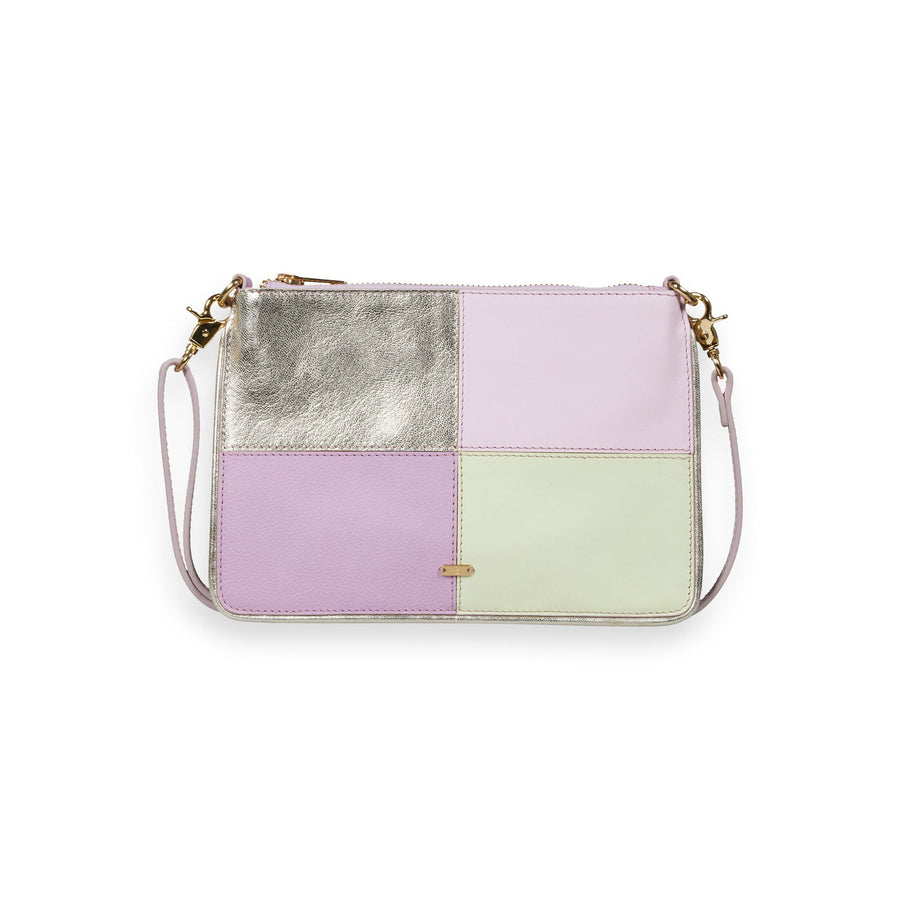 Scotch Shrunk  Combo A Leather Patchwork Handbag