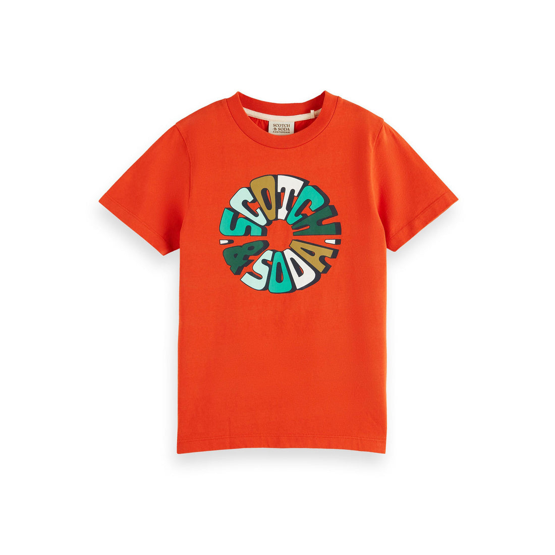 Scotch Shrunk Tomato Short Sleeve Tee With Artwork