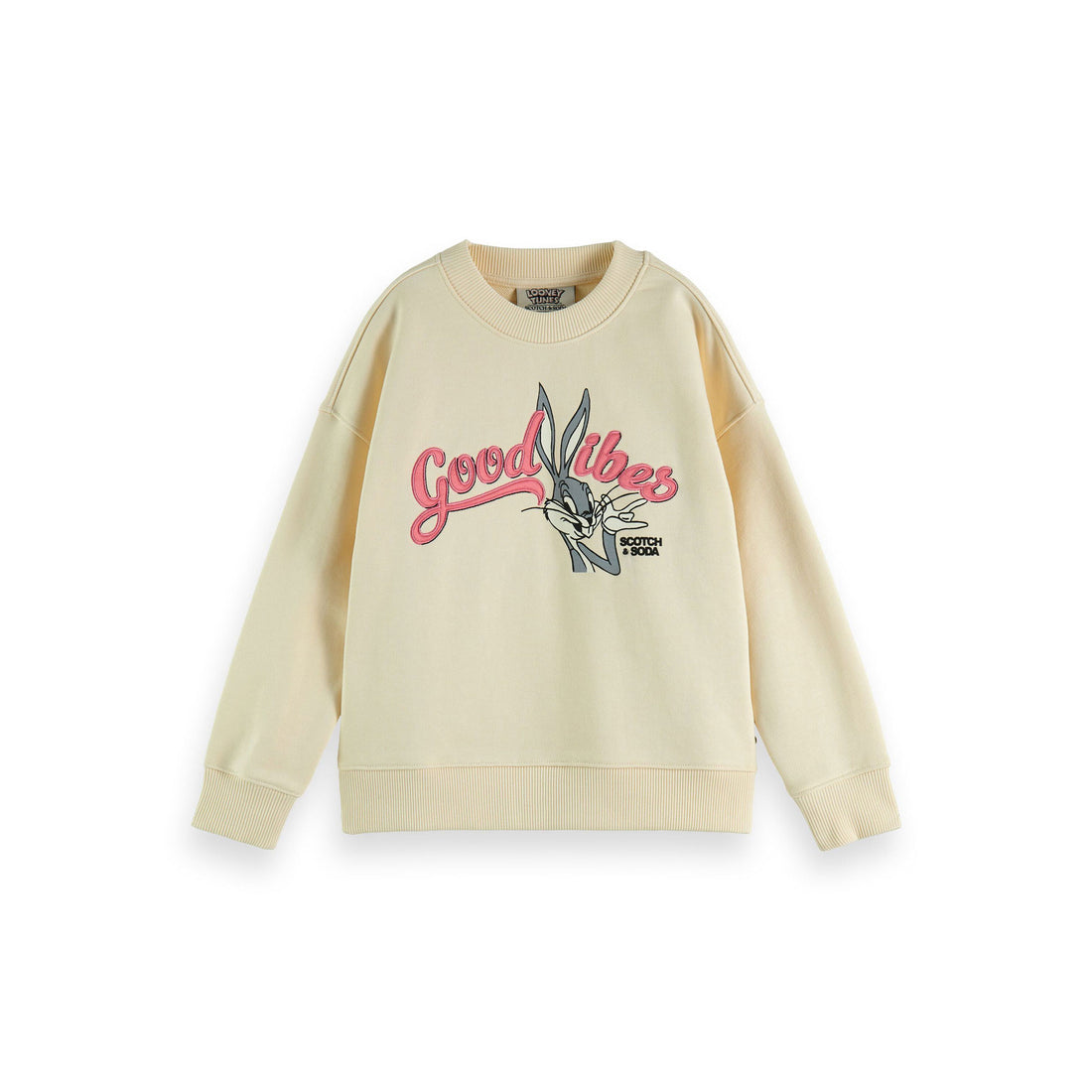 Scotch Shrunk Ecru Bugs Bunny Artwork Sweatshirt