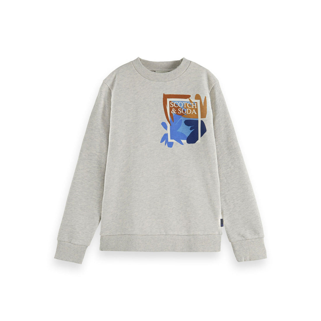 Scotch Shrunk Ecru Melange Crewneck Sweatshirt