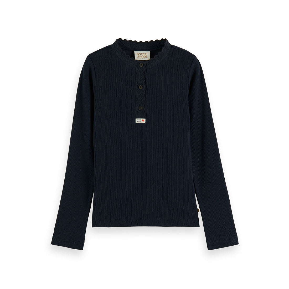 Scotch Shrunk Night Wave Placket Detail Tee