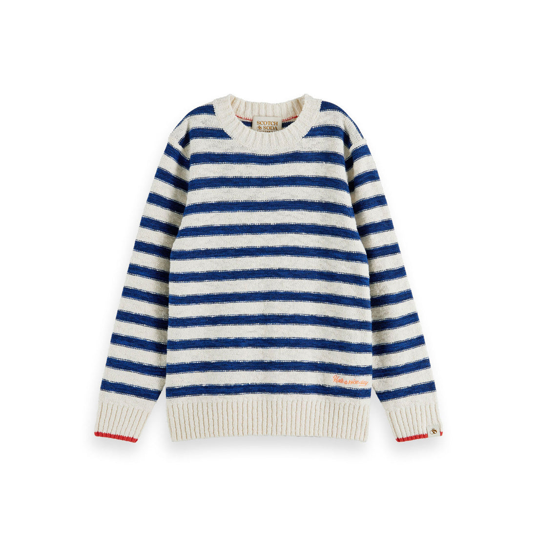 Scotch Shrunk Blue Stripe Stripe Pullover