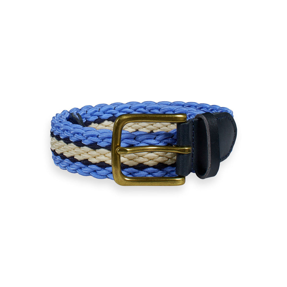 Scotch Shrunk Blue Stripe Elasticated Belt