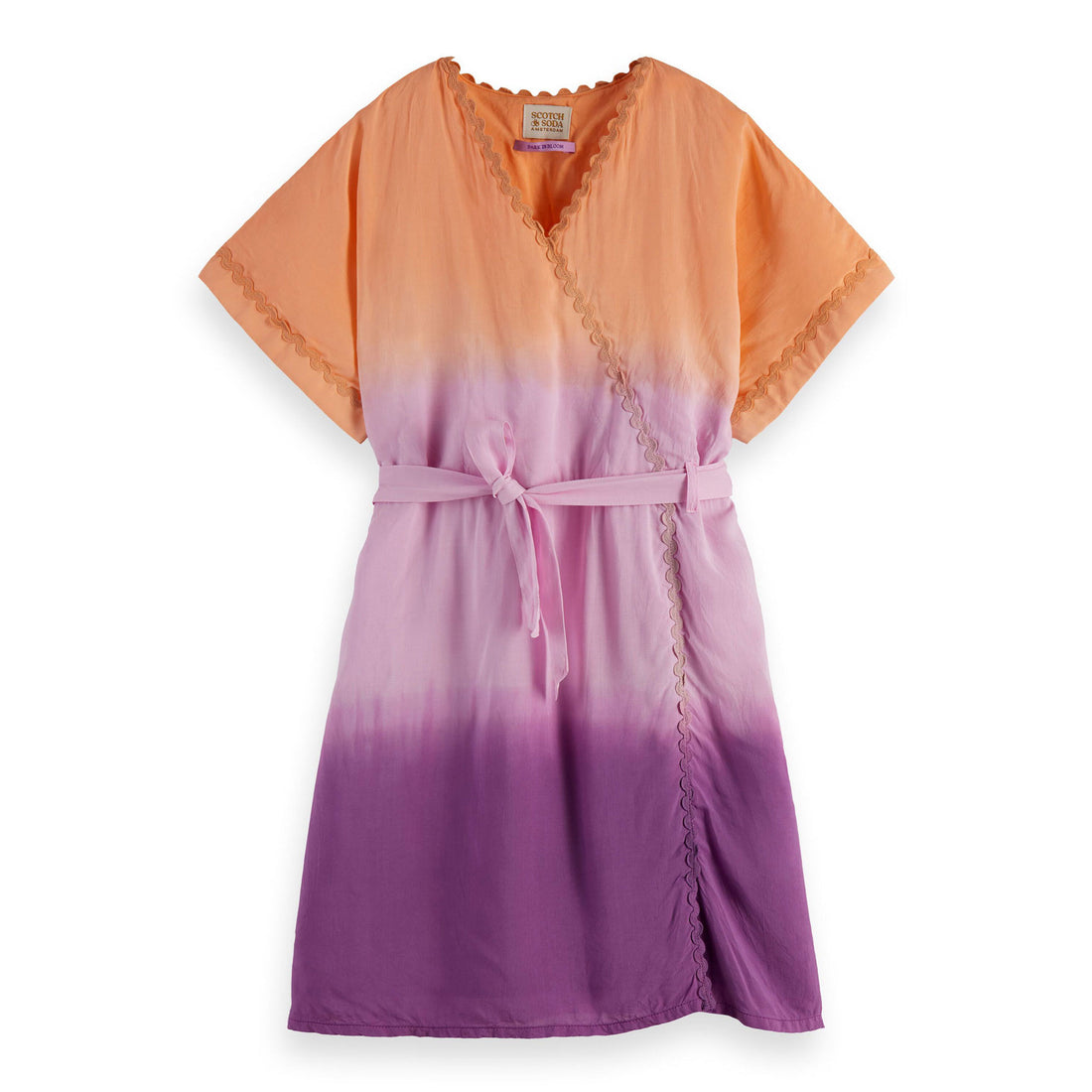 Scotch Shrunk  Tie Dye Tie Dye Wrap Kaftan Dress