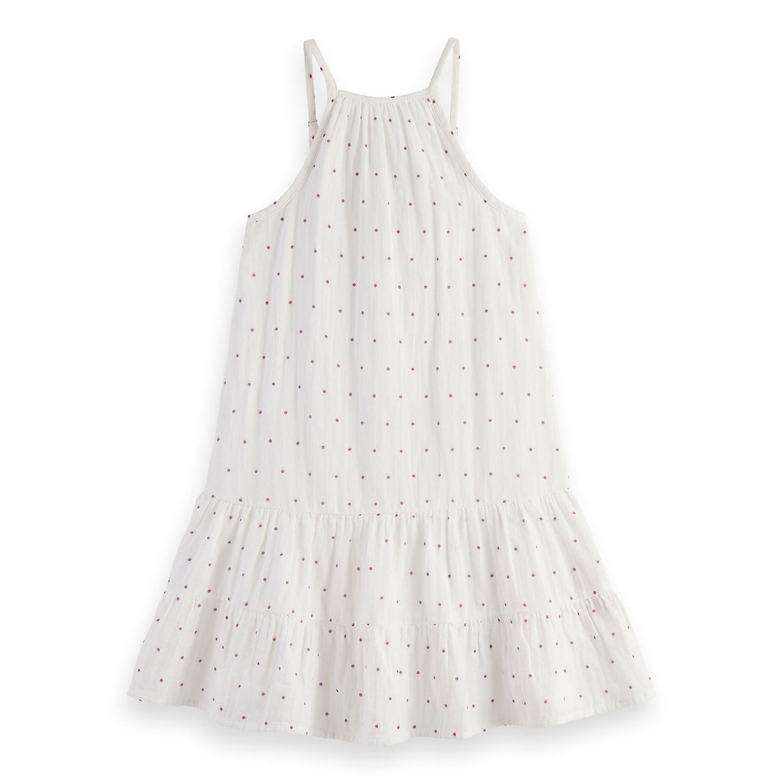 Scotch Shrunk  Dahlia Dot Crinkle Cotton A Line Dress