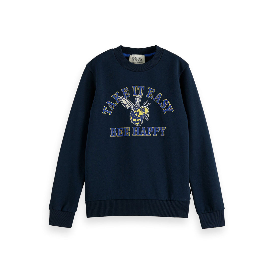 Scotch Shrunk Night Crewneck Artwork Sweat Top