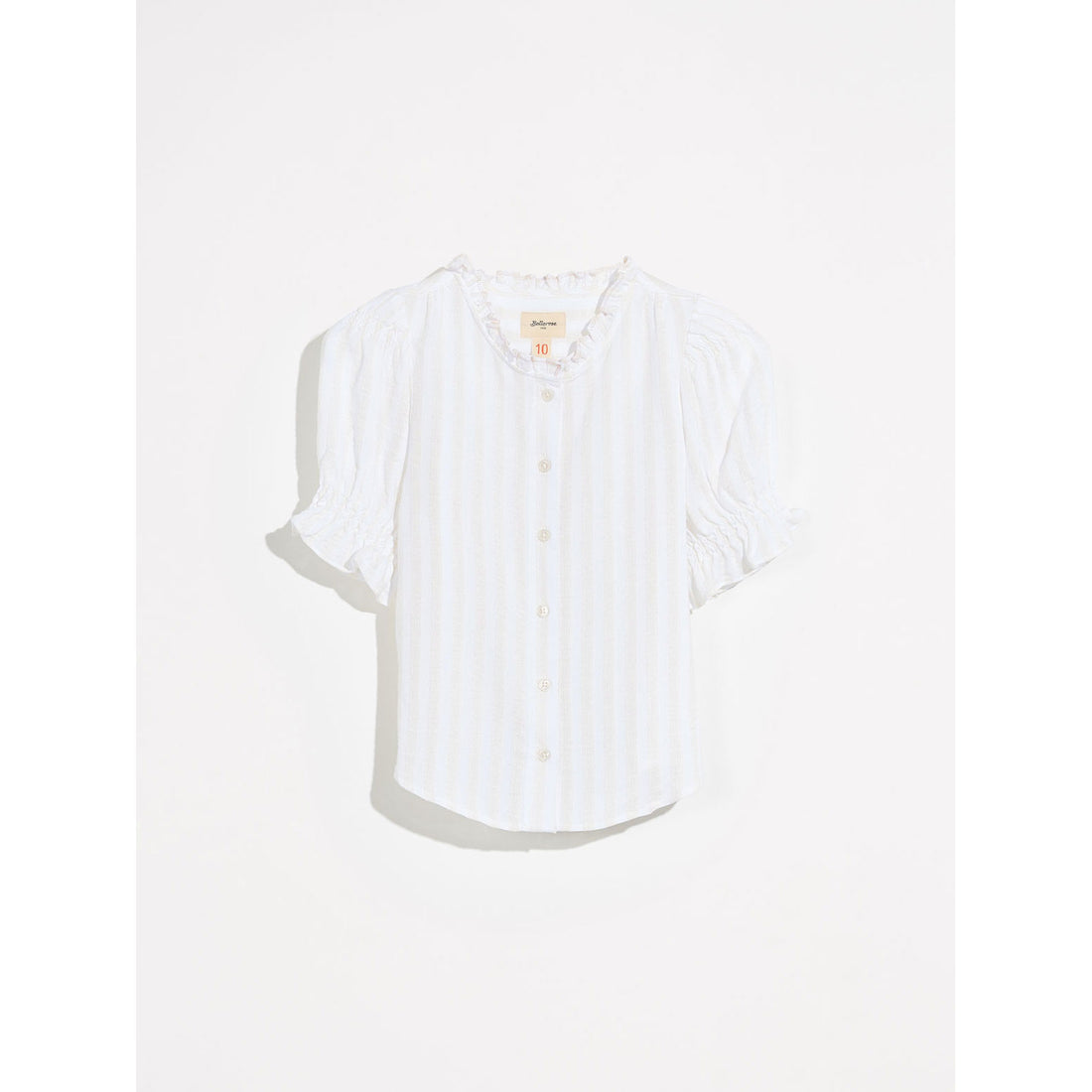 Bellerose White Pin Striped Arras Top