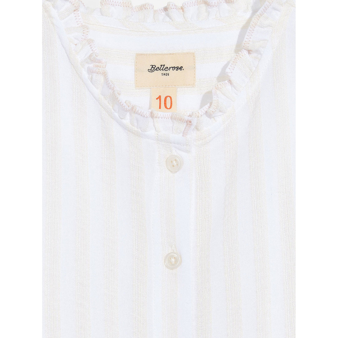 Bellerose White Pin Striped Arras Top