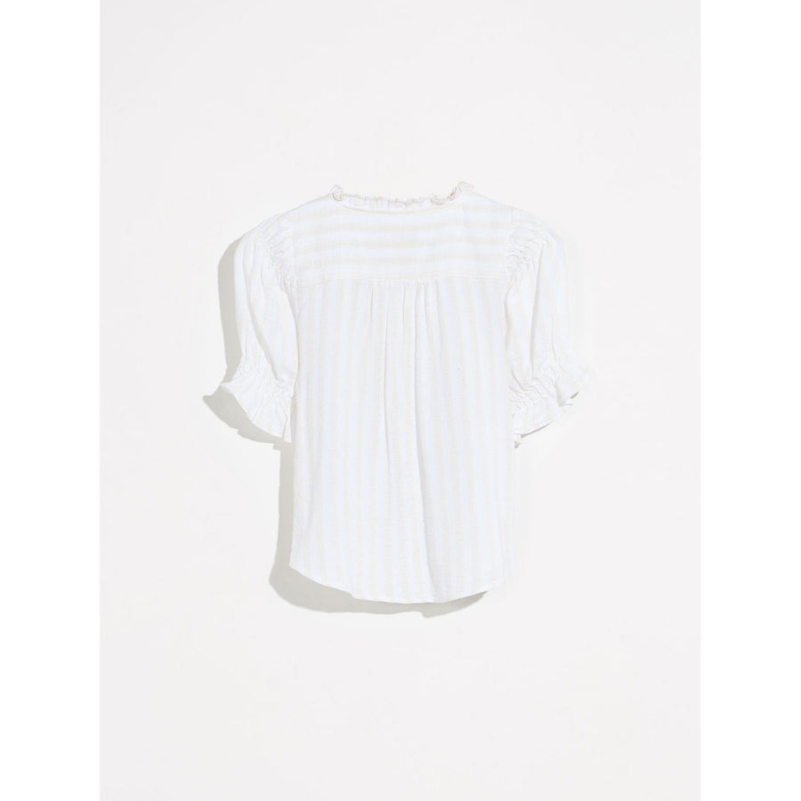 Bellerose White Pin Striped Arras Top