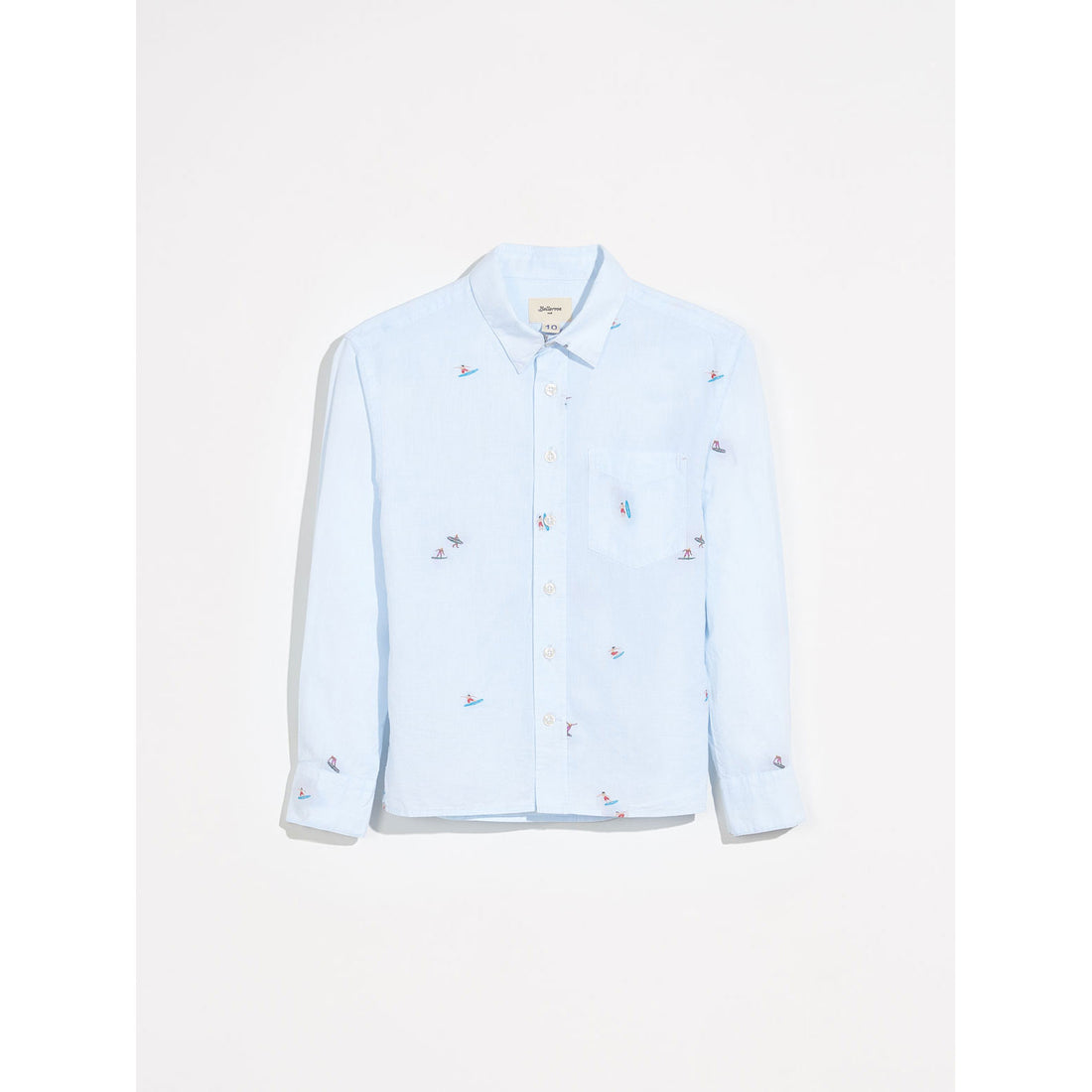 Bellerose Blue Embroidered Shirt