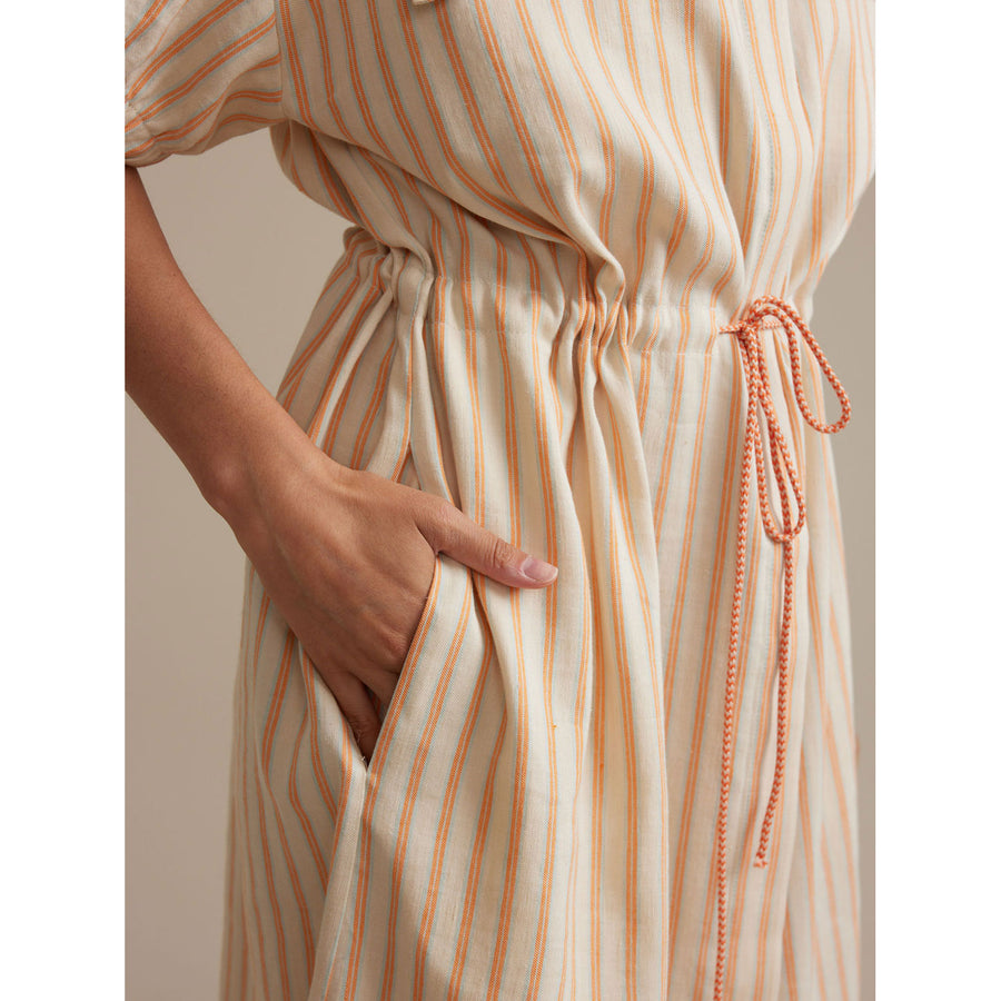Bellerose Orange Stripe Varia Womens Dress
