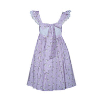 Paade Mode Violet Dancing Petals Ties Dress