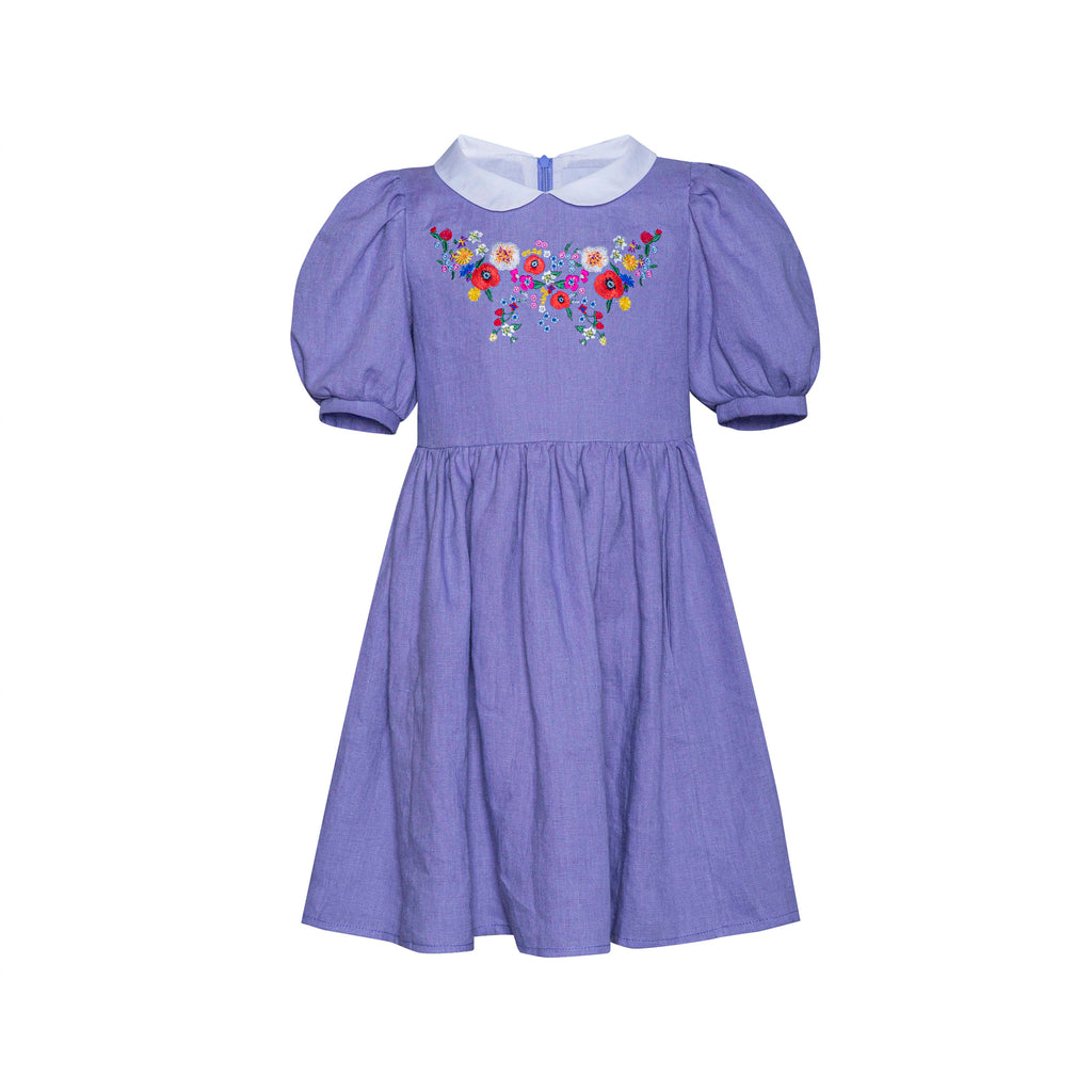 Paade Mode Violet Forgetmenot Linen Dress