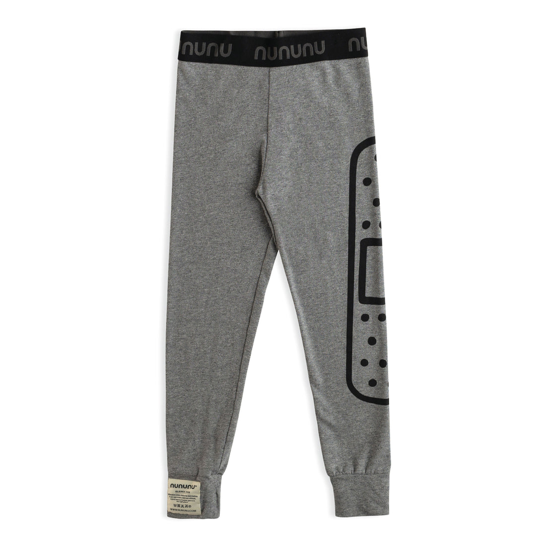 NUNUNU Dusty Hthr Grey Bandaid Leggings