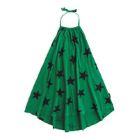 NUNUNU Moss Green Star Collar Dress