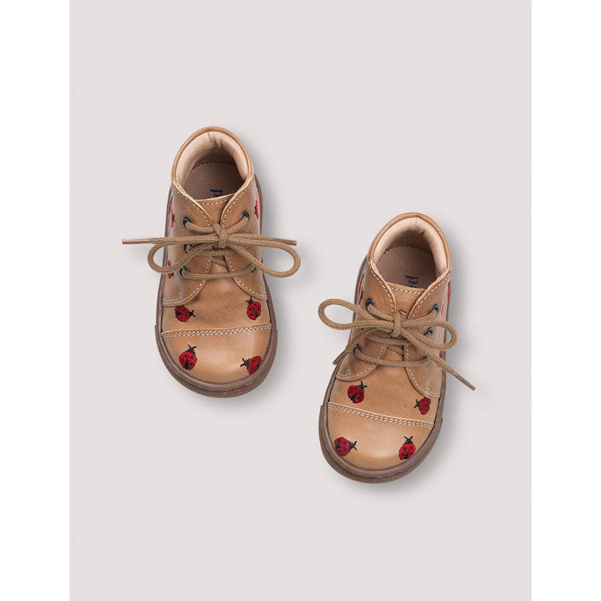 Petit Nord Latte Uniqua Lady Bug Sneakers