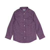 Boys and Arrows Purple Floral Long Sleeve Collar