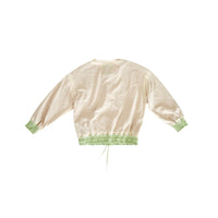 Hey Kid Tan Washed Henley with Elastic Cuffs